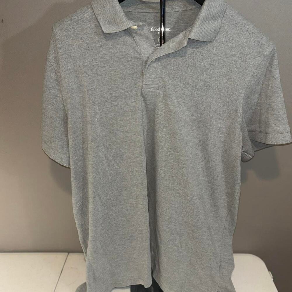 Grey goodfellow & Co Grey Polo Large